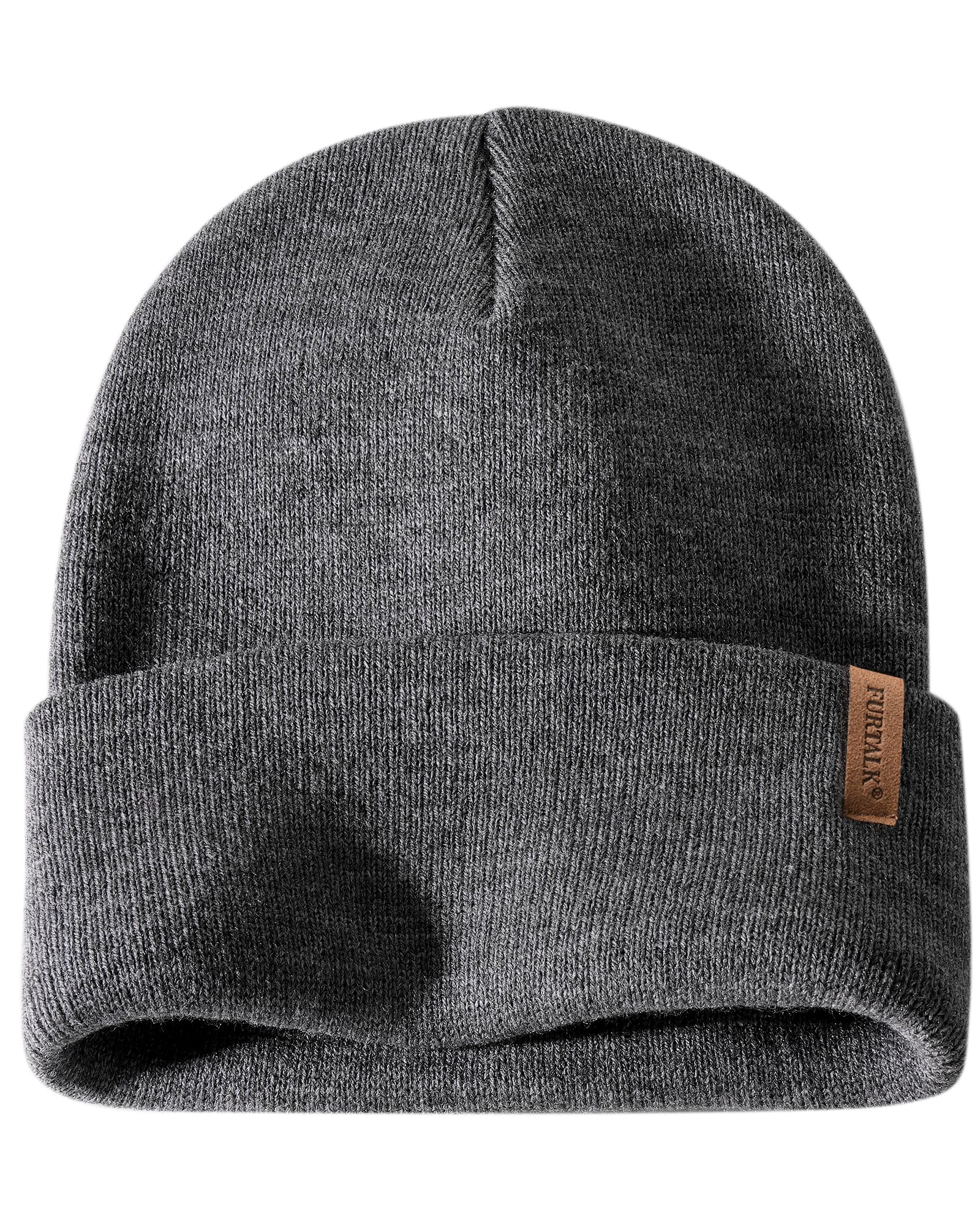 FURTALK Beanie for Men Women Cuffed Thick Knitted Unisex Winter Hat Beanies Skull Cap